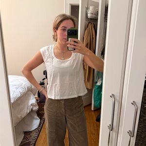 AMO Sleeveless Tee Shirt NWT